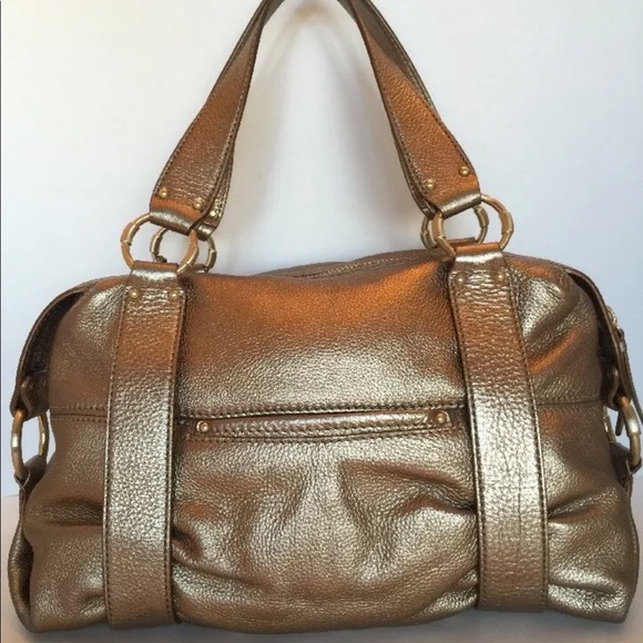 Michael Kors Gold Leather Shoulder Handbag Gold M - Picture 3 of 7